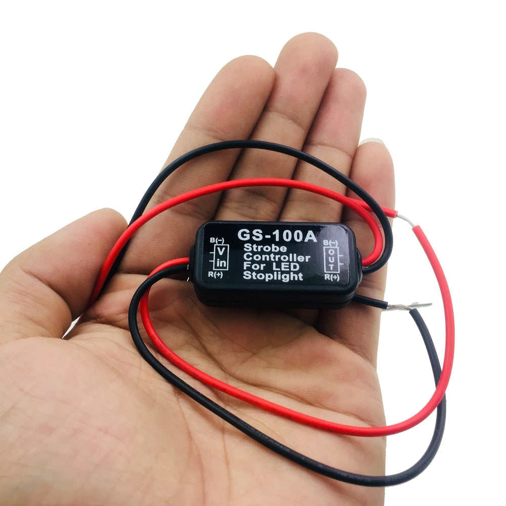 2018 NEW Auto Car 12V GS-100A LED Brake Stop Light Strobe Flash Flashing Controller Box